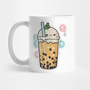 Cute Bubble Tea Cartoon Boba Drawing Mug